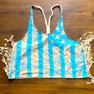 American Flag crop top